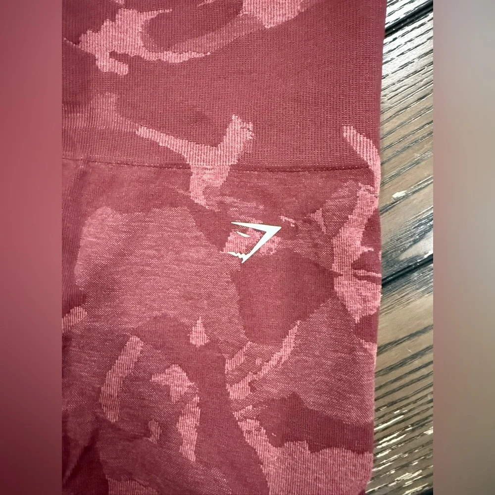 Gymshark Pink Camouflage Bike Shorts